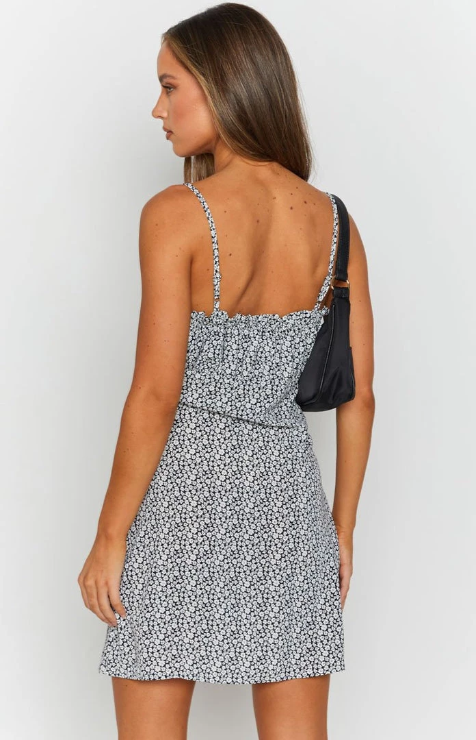 Beginning Boutique Maya Floral Mini Dress Black 6 Beginning Boutique Maya Floral Mini Dress Black