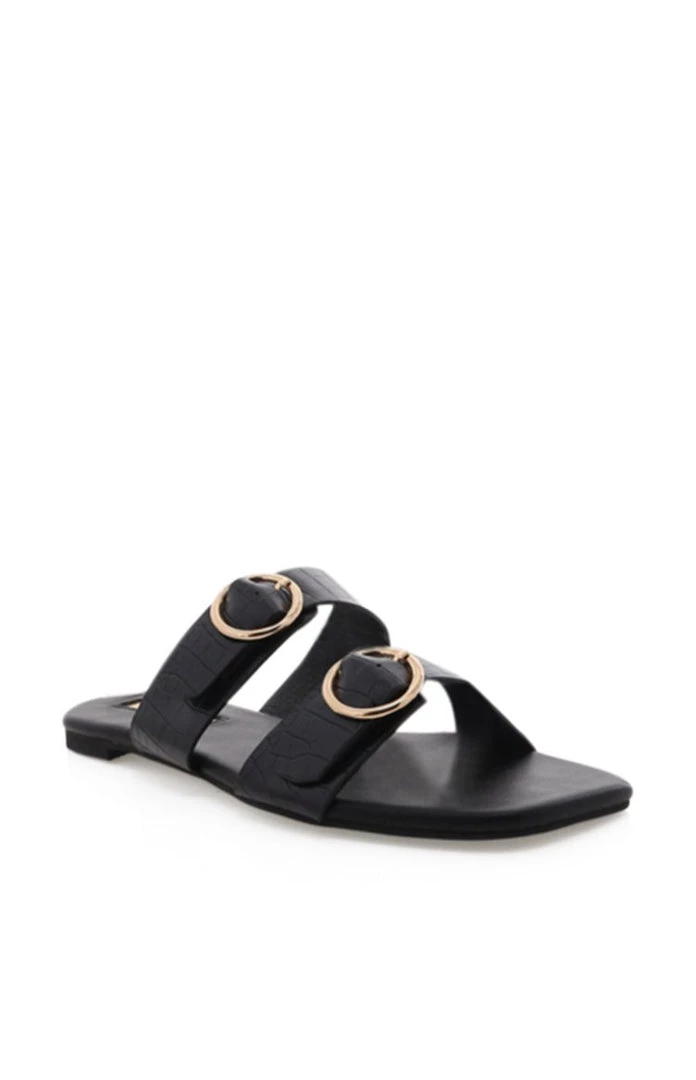 Billini Alaia Sandals Black Croc 2 Billini Alaia Sandals Black Croc