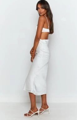 Beginning Boutique Taryn Midi Dress White Dresses