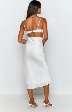 Beginning Boutique Taryn Midi Dress White Dresses