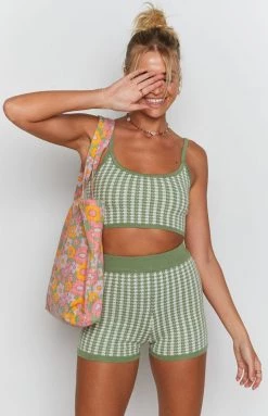 Beginning Boutique Ivy Vine Bike Shorts Green 16 Beginning Boutique Ivy Vine Bike Shorts Green