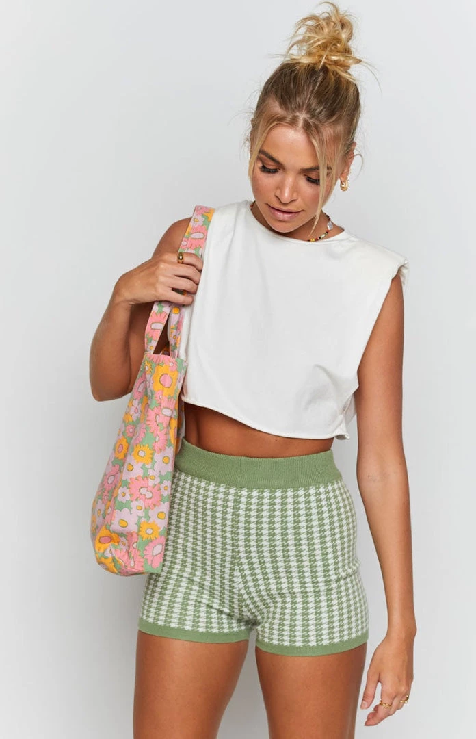 Beginning Boutique Ivy Vine Bike Shorts Green 7 Beginning Boutique Ivy Vine Bike Shorts Green