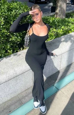 BB Exclusive Melrose Black Maxi Dress Dresses