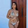Tops 9.0 Swim Demi Bikini Top Zebra