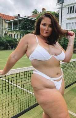 9.0 Swim X Ariella Swimwear 9.0 Swim X Attina Bikini Bottoms White