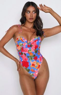 BB Exclusive 9.0 Swim Blair Blue Floral One Piece Swimwear 9 BB Exclusive 9.0 Swim Blair Blue Floral One Piece Swimwear