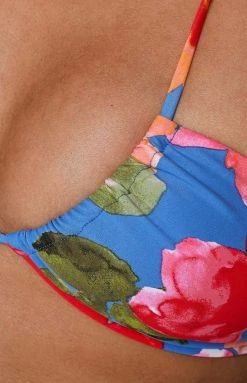 BB Exclusive 9.0 Swim Frankie Blue Floral Bikini Top