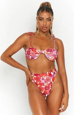 Swimwear 9.0 Swim Jamilla Pink Floral Bikini Bottoms 13 Swimwear 9.0 Swim Jamilla Pink Floral Bikini Bottoms
