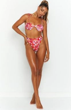 Swimwear 9.0 Swim Jamilla Pink Floral Bikini Bottoms 12 Swimwear 9.0 Swim Jamilla Pink Floral Bikini Bottoms