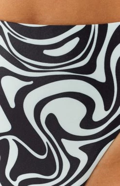 BB Exclusive Swimwear 9.0 Swim Jamilla Black Print Bikini Bottoms