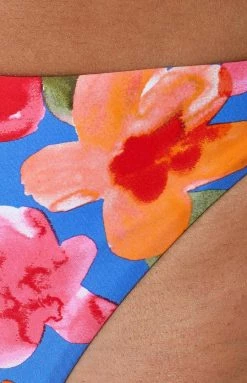 BB Exclusive 9.0 Swim Jamilla Blue Floral Bikini Bottoms Swimwear