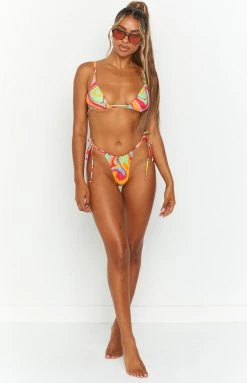 BB Exclusive Swimwear 9.0 Swim Sumba Bikini Bottoms Rainbow Swirl