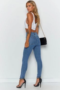 Bottoms Abrand A High Skinny Ankle Basher LA Blues