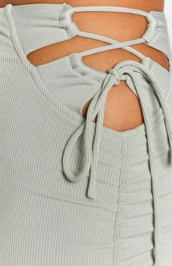 Beginning Boutique Bottoms Moana Mini Skirt Khaki