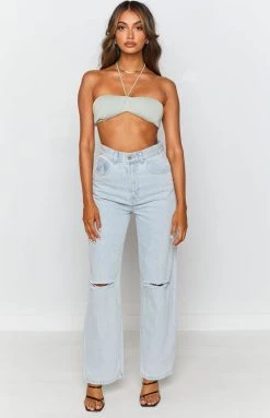 Beginning Boutique Jorja Halter Crop Top Tops
