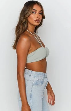 Beginning Boutique Jorja Halter Crop Top Tops