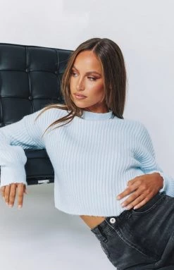 Beginning Boutique Abigail High Neck Sweater