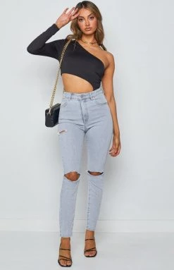 Abrand A High Skinny Ankle Basher Walk Away Rip Bottoms