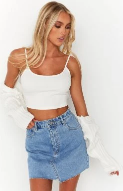 New Abrand A Walkin On Blue Aline Skirt