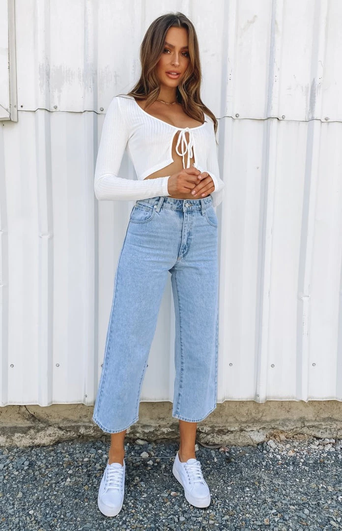 Abrand A Street ALine Crop Walk Away Bottoms 1 Abrand A Street ALine Crop Walk Away Bottoms