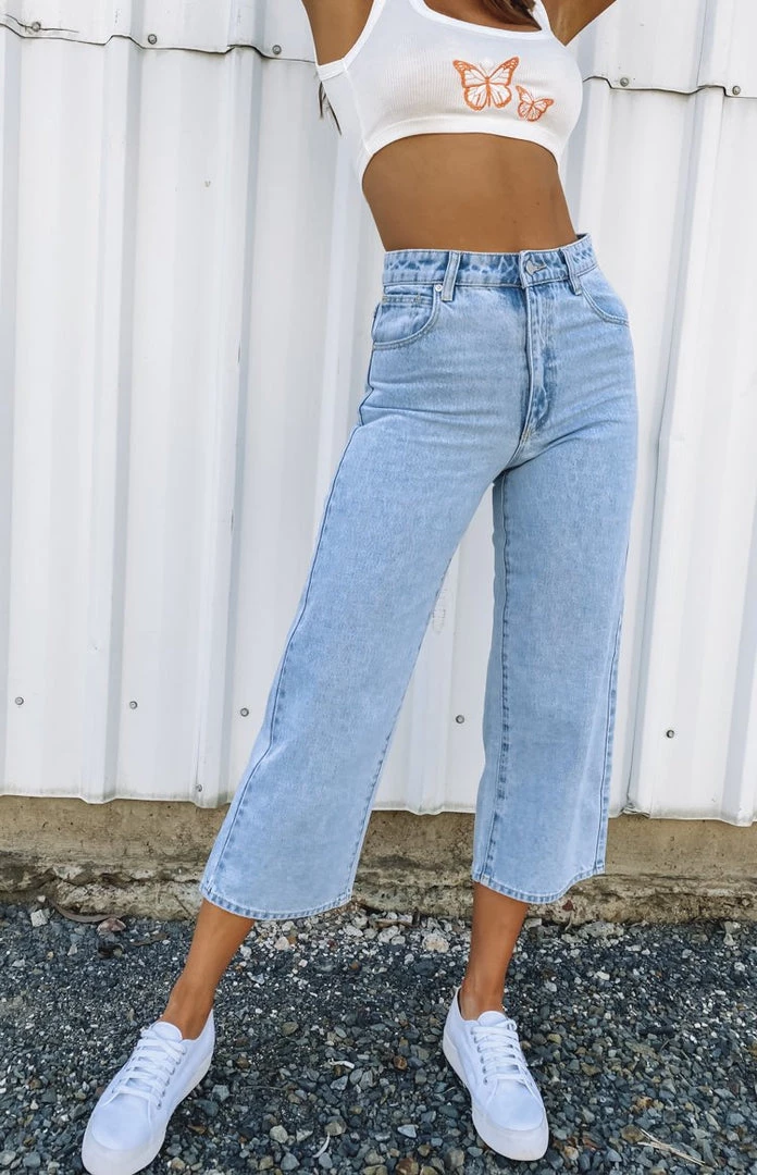 Abrand A Street ALine Crop Walk Away Bottoms 8 Abrand A Street ALine Crop Walk Away Bottoms