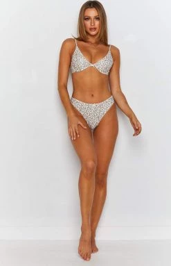 Swimwear Thrills Acacia High Cut Bikini Bottom Thrift White 12 Swimwear Thrills Acacia High Cut Bikini Bottom Thrift White