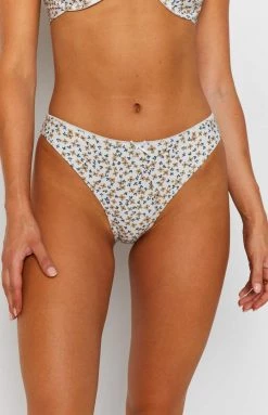 Swimwear Thrills Acacia High Cut Bikini Bottom Thrift White 16 Swimwear Thrills Acacia High Cut Bikini Bottom Thrift White