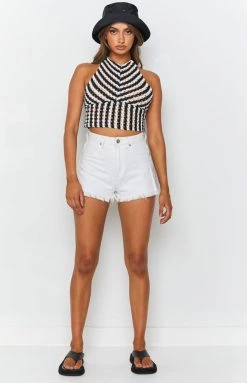 Beginning Boutique Tops Adalia Checker Board Halter Top