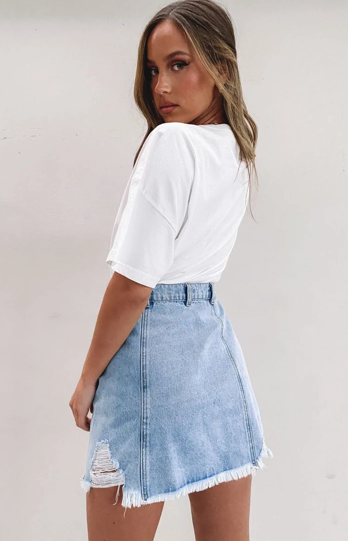 BB Exclusive Adalyn Denim Skirt Vintage Blue Bottoms 10 BB Exclusive Adalyn Denim Skirt Vintage Blue Bottoms