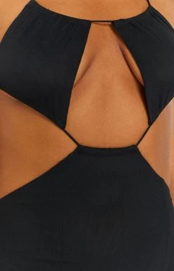 BB Exclusive Adelita Black Midi Dress Dresses 12 BB Exclusive Adelita Black Midi Dress Dresses