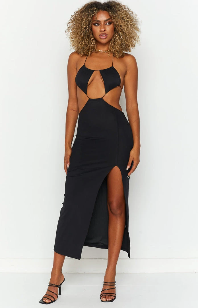 BB Exclusive Adelita Black Midi Dress Dresses 3 BB Exclusive Adelita Black Midi Dress Dresses