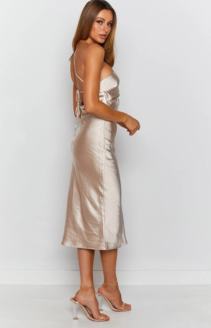 BB Exclusive Adella Midi Dress Champagne 5 BB Exclusive Adella Midi Dress Champagne