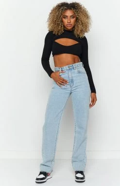 BB Exclusive Adventure Black Rib Top Tops