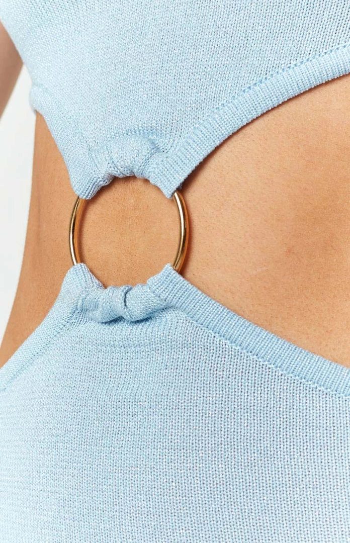 BB Exclusive Dresses Aisha Blue Cut Out Strapless Mini Dress 6 BB Exclusive Dresses Aisha Blue Cut Out Strapless Mini Dress