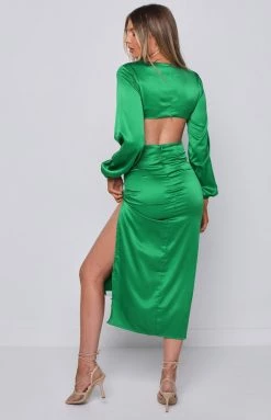 BB Exclusive Dresses Akira Midi Dress Green 11 BB Exclusive Dresses Akira Midi Dress Green