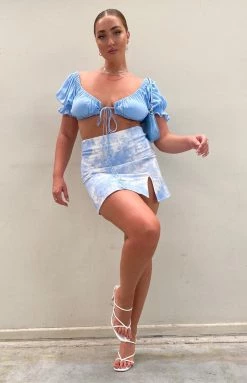 BB Exclusive Tops Alannah Crop Top Pastel Blue 20 BB Exclusive Tops Alannah Crop Top Pastel Blue