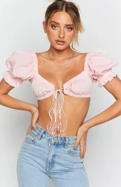 BB Exclusive Alannah Crop Top Pink