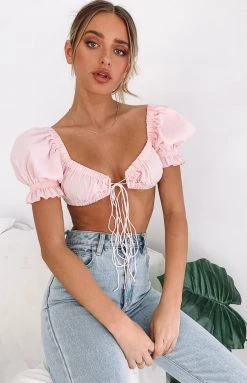 BB Exclusive Alannah Crop Top Pink