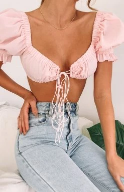 BB Exclusive Alannah Crop Top Pink