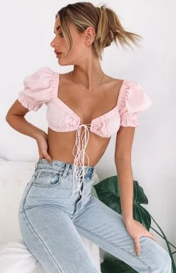 BB Exclusive Alannah Crop Top Pink