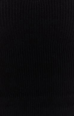 BB Exclusive Albee Knit Crop Top Black