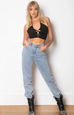 BB Exclusive Alexis Halter Ruched Top Black Tops 10 BB Exclusive Alexis Halter Ruched Top Black Tops