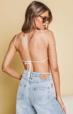 Beginning Boutique Aleya Crochet Top White