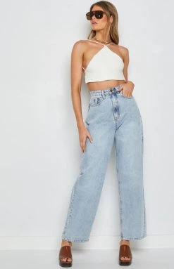 Beginning Boutique Aleya Crochet Top White