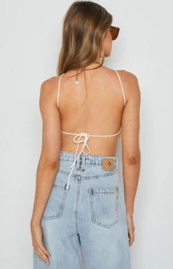 Beginning Boutique Aleya Crochet Top White