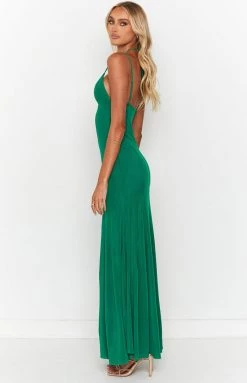 BB Exclusive Allegra Green Mesh Formal Maxi Dress 9 BB Exclusive Allegra Green Mesh Formal Maxi Dress