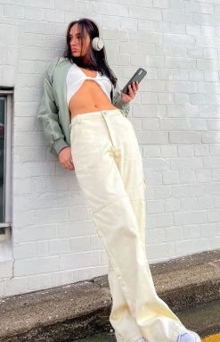 BB Exclusive New Allira Cream Carpenter Pants