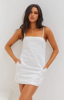 BB Exclusive Allison White Mini Dress Dresses