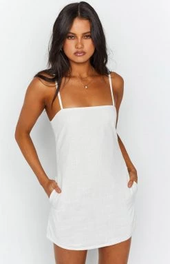 BB Exclusive Allison White Mini Dress Dresses