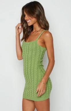 BB Exclusive Dresses Aloe Green Mini Dress